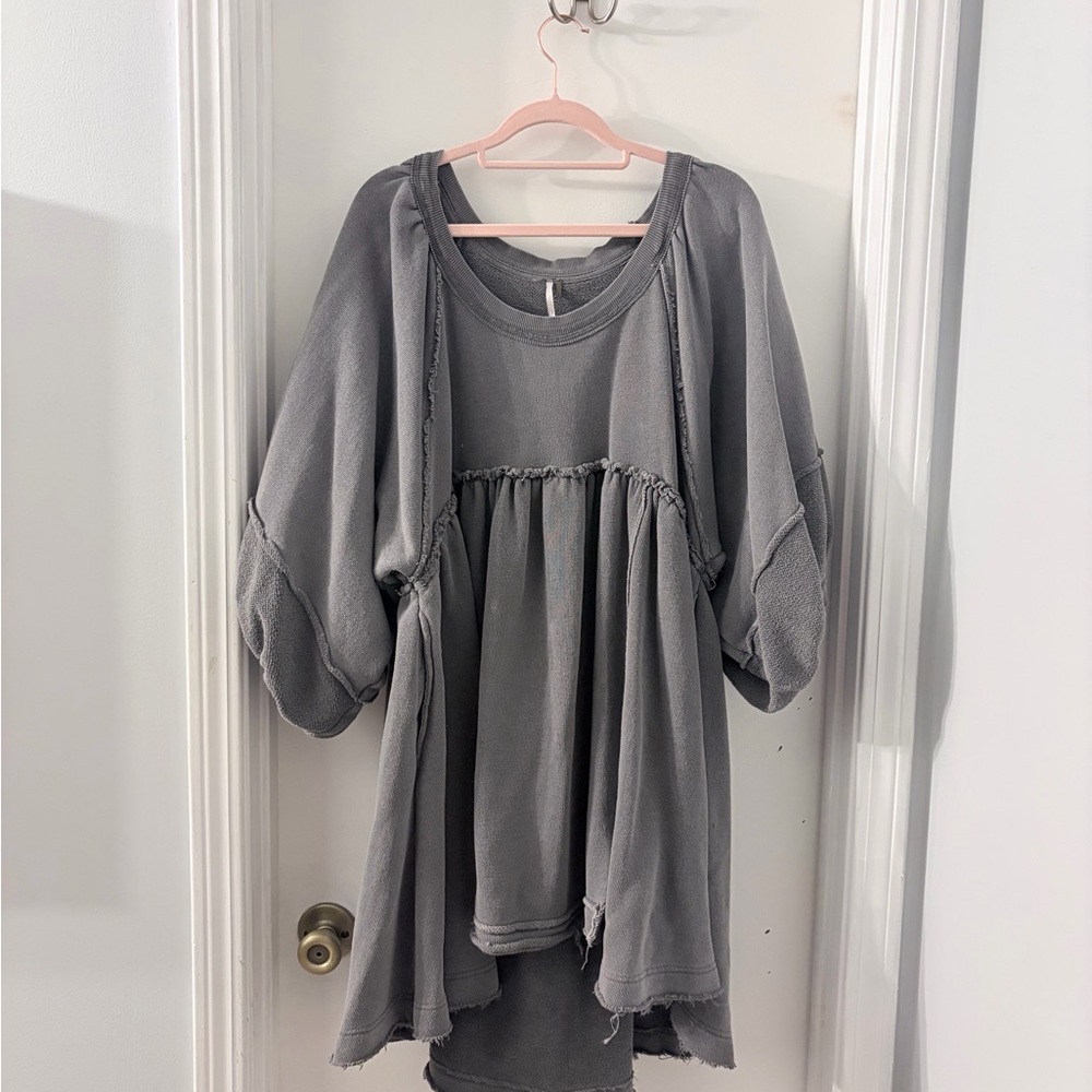 Free people sunchild pullover sweatshirt dress